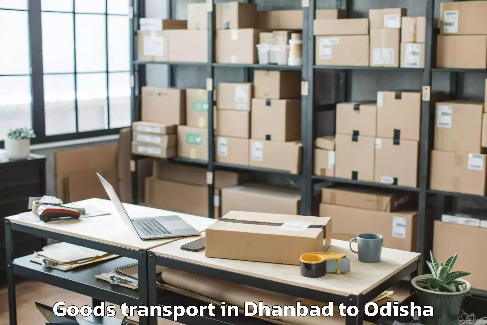 Reliable Dhanbad to Odisha University Of Agricultu Goods Transport